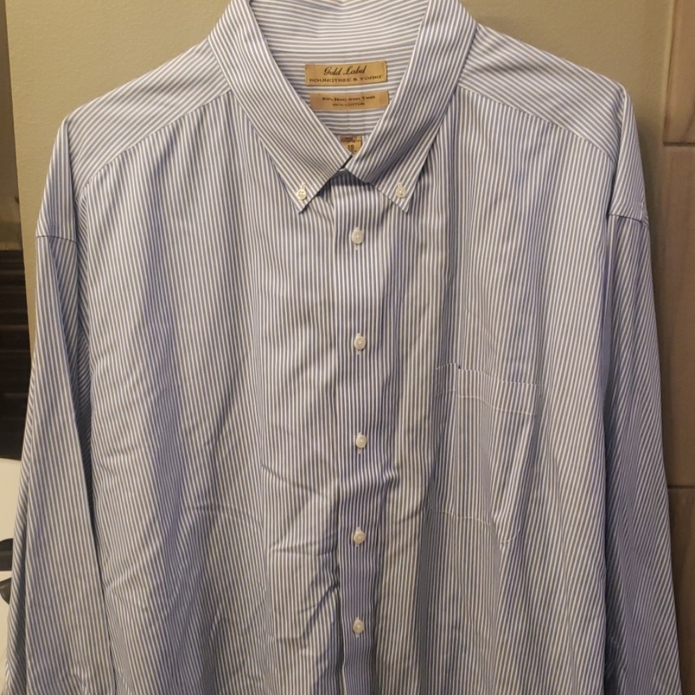 Men's Dress Shirt size 19/35 Big